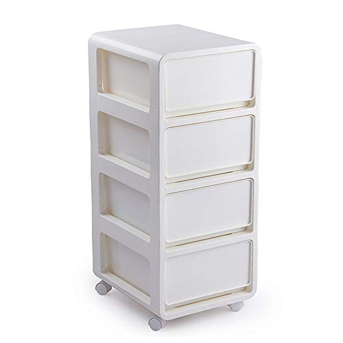 SuDeLLong Cassettiere in plastica per Abbigliamento Mobile Contenitore Bagno Cassetto Piedi Governo Governo del Cassetto unità for Camera (Color : White, Size : 36X41.5X85.5cm)