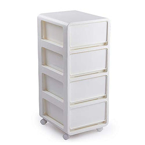 SuDeLLong Cassettiere in plastica per Abbigliamento Mobile Contenitore Bagno Cassetto Piedi Governo Governo del Cassetto unità for Camera (Color : White, Size : 36X41.5X85.5cm)