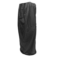 CLJ LWY Protezione Contro la Polvere Nera Copertura riscaldatore per Patio da Giardino Protezione per mobili Rotonda Esterna con Coulisse per Uso Esterno (220 cm x 86 cm)
