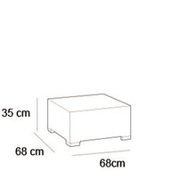 Keter California Tavolo da Esterno in Rattan 68 X 69 X 35 Centimetri, Grafite