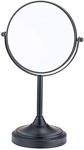 Trucco specchio con luci Specchio per il trucco 360 e deguotazione Specchio cosmetico da tavolo Portatile da 7 pollici 5 x Specchi cosmetici di ingrandimento con un supporto per piedistallo antiscivol