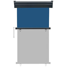 Tenda laterale per balcone, 100 x 250 cm, colore: blu