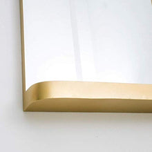 Specchio Moderno Moda Ferro battuto Appeso a Parete Bagno Camera da Letto HD Specchio per Il Trucco Semplice Soggiorno Specchio per Il Trucco di Bellezza con ripiano