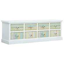 Meuble TV avec tiroirs Blanc 120x30x40 cm MDF