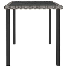 Tidyard Set da Pranzo da Giardino con Cuscini in Polyrattan 5 pz Set da Giardino Tavolo e Sedie in Rattan Tavolo Rettangolare e 4 Sedie,Set Mobili da Giardino in Polyrattan