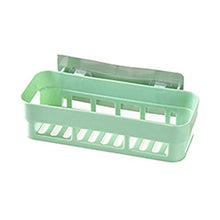 Sunnyflowk - Mensola adesiva da bagno con barra a torre, per doccia, cucina, WC, montaggio a parete (verde)