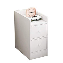 JXZO Camere da Comodino Ultra-Stretto Semplice Mini Piccolo Comodino Scaffale Piccolo Armadio di stoccaggio Camera da Letto Semplice immagazzinaggio 20 * 34 * 50 cm