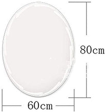 CENPEN Senza Telaio Bagno Specchio a Parete Auto inciso Lace Trucco dello Specchio Ovale Specchio (Dimensioni: 60 * 80cm)