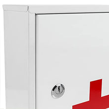PrimeMatik - Armadietto di Pronto Soccorso in Metallo. Cassetta Medica a Muro 216 x 80 x 321 mm