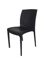 Sedia Boheme, Impilabile, in Polipropilene, qualità Top, Giardino Esterno Interno Bar Estate Ordine Minimo 2 Pezzi (Antracite)