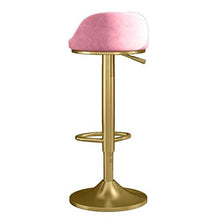 M-YN Sgabelli da Bar Sgabelli da Bar, Regolabile in Altezza Colazione Bancone sedie di Velluto a 360 ° Girevole da Cucina Sgabello con Chrome poggiapiedi for Isola della Cucina contatore