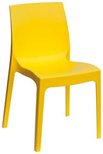 Sedia Rome gialla resistente per interni ed esterni (conf. 6 pz)