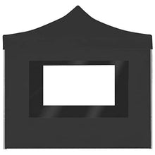 Tidyard Gazebo Pieghevole con Pareti Alluminio 2x2 m Antracite
