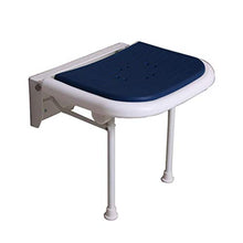 Accessori da bagno - Yushi ~ pieghevole parete doccia Sgabelli Parete doccia sedile sgabello pieghevole cambiare le scarpe di feci for anziani / disabili Anti-Slip sedia con le gambe Sgabello in Blue