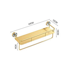 Portasciugamani a conchiglia di lusso leggero, portasciugamani da bagno a parete in rame non perforato, ciondolo da bagno a parete, cremagliera per doccia a parete con guardrail, materiale del gusci