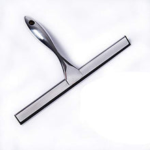 ShinyAmber Glass Wiper Detergente per vetri per vetri in Acciaio Inossidabile Maniglia per Raschietto Pulizia tergicristallo Lavavetri Doccia Specchio per Bagno (Silver, 25 * 17 * 4cm)