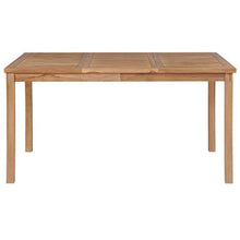 Montloxs Tavolo da Pranzo Pratico in Stile Moderno per Interni ed Esterni, Tavolo da Pranzo in Legno massello di Teak Color Naturale 150 x 90 x 77 cm (Lunghezza x Larghezza x Altezza)