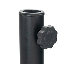 Harbour Housewares Base per ombrellone da Giardino - Cemento con Asta in Metallo - 12 kg - Nero - per aste da 38-48 mm