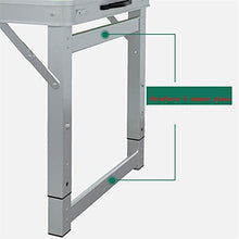 Tavolo da picnic all'aperto Tavolo da esterno e sedia Set Set Pieghevole Picnic Tabella Picnic Portatile Self-Driving Camping Table in lega di alluminio Telaio tavolo in lega non è necessario installa