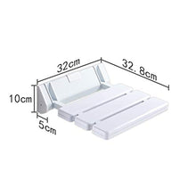 MGMDIAN Sedile Ribaltabile per Il Bagno - Sgabello da Doccia Sgabello Pieghevole a Parete - Sgabello da Parete Sedia da Bagno Sedia a Muro Sgabello da Bagno Accessori da Bagno (Color : White)