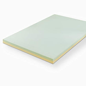 ZINUS Green Tea - Coprimaterasso in memory foam, 160 x 200 cm, per materasso, letto