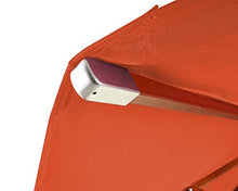Mendler Telo Copertura per ombrelloni Rotondi HWC-C57 Ø 4m Arancione
