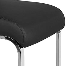 Yaheetech Set 2 Sedie Sala da Pranzo Moderne Imbottite Nere da Salatto Ufficio in Ecopelle e Acciaio Cromato Portata 135 kg