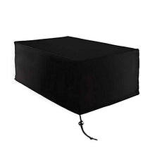 ALGFree Giardino Copertura Telone, Copertura Tavolo Terrazze Impermeabile Durevole Terrazza Giardino Rettangolo, Personalizzabile (Color : Nero, Size : 160x160x100cm)