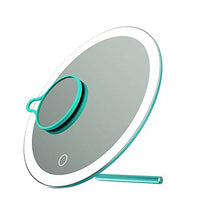 Specchio per Trucco a LED, Specchio per Trucco Illuminato, ingrandimento 3X, Compatto e Portatile, Regolazione dell'angolo di 180 °, Design di Ricarica USB