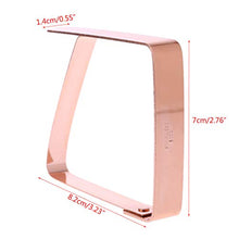 cdhgsh 4 Pezzi in Acciaio Inox tovaglia Copertura Clip Morsetto Supporto Fornitura per PIC-nic Partito tovaglia Clip Oro Rosa