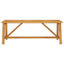 FAMIROSA Tavolo da Pranzo da Giardino 206x100x74 cm in Massello Acacia