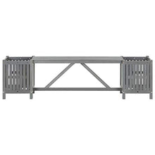 vidaXL Panca da Giardino con 2 Fioriere 150cm Legno Massello di Acacia