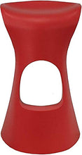 Totò Piccinni Sgabello Style in Polipropilene Design Top Arredo Casa Cucina Bar Giardino Ristornate (Rosso (Next))