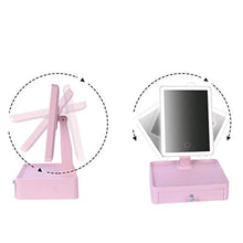 Specchio Il Trucco, Specchio Trucco a LED Portatile Specchio Specchio riempimento Specchio vanità Illuminato Desktop Specchio Bellezza Specchio cosmetico Semplice Trucco, rasatura e Cura del Viso