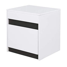 Comodino moderno con cassetto profondo spazioso spazio di archiviazione compatto comodino per camera da letto, ufficio, soggiorno, elegante armadio 45 x 39 x 49,5 cm