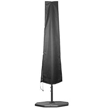 BLLBOO-polver Nera-Copertura per ombrellone - Copertura per ombrellone per Esterni Tessuto Oxford 210D Copertura per Ombrello Nera Impermeabile Anti-UV Anti-Polvere Uso Esterno(183x25x35)