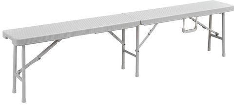 Amicasa. Panchina Pieghevole da Giardino 180x25 cm RBK-180