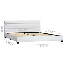 SKM Giroletto con LED Bianco in Similpelle 160x200 cm (29.65kg)