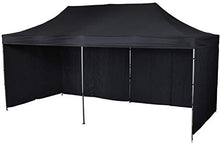Bastionshop Tenda Commerciale 2x3m Rapida Stand espositivo Tenda Gazebo Stand (Nero)