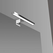 Inbagno Specchio con Lampada LED Reversibile, COMPLETA di luce LED cromata da 30 cm a risparmio energetico (Luce Naturale, 50x60 Reversibile)
