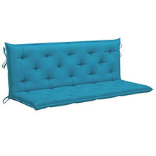 vidaXL Cuscino per Dondolo Azzurro 150 cm in Tessuto