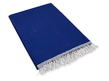 Tenda da Sole da Esterno per Balcone in Tessuto Resistente Misura cm 200x295 in 100% Poliestere con Anelli Dis. 5 Blu