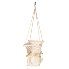 KX-YF Sedia Amaca 50KG Cuscinetto Patio Altalene Tessitura Cesto Sedia Sospesa Corda di Cotone per Camera dei Bambini Giardino sul Cortile Adatto per Il Tempo Libero al Coperto O All'aperto