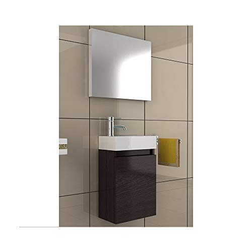 Mobili da bagno/mobili da bagno armadio con specchio/lavabo con mobiletto/Design Specchio/Bagno/colore wenge/set da bagno/Bagno