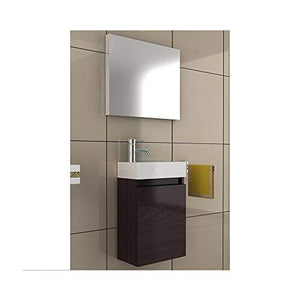 Mobili da bagno/mobili da bagno armadio con specchio/lavabo con mobiletto/Design Specchio/Bagno/colore wenge/set da bagno/Bagno