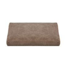 wangk Cuscino per Panchina da Giardino - Interno/Esterno - Impermeabile - Schiuma -con Rivestimento Marrone Chiaro Pelle Rimovibile
