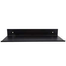 Regun Spazio monostrato per Bagno Nero - Mensola per scaffale in Alluminio Opaco monostrato per Bagno Nero(30cm)