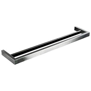 Towel Rack Portasciugamani da 60 Cm Portasciugamani a Doppia Asta in Acciaio Inossidabile Portasciugamani da Cucina Ciondolo da Cucina Supporto da Parete Portasciugamani in Metallo Portasciugamani