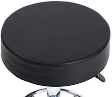 LIZHIQIANGdiaodeng Rotonda Sgabello Rotazione di 360 Gradi Bar Stool 5 Ruote girevoli Sedia for Sala da Pranzo Cucina Salotto Sala di Ricreazione Office Cafe, Nero, Bianco (Color : Black)