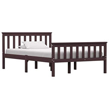 BIGTO - Struttura per letto in legno di pino massello, per camera da letto, stile B, 120 x 190 cm